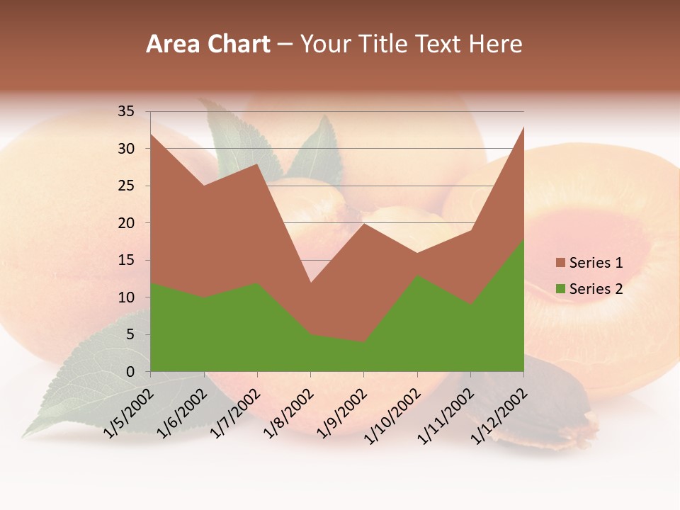 Vegetarian Apricot Healthy Eating PowerPoint Template