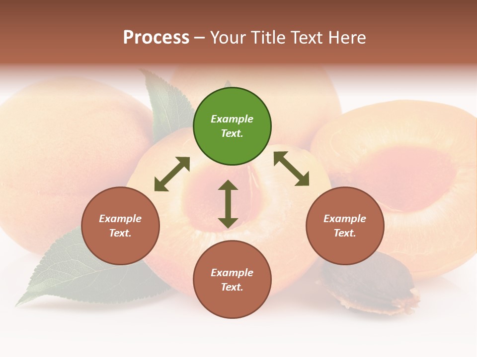 Vegetarian Apricot Healthy Eating PowerPoint Template