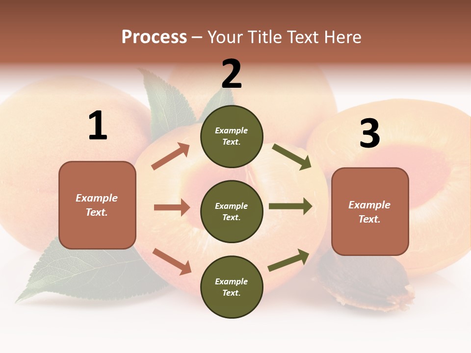 Vegetarian Apricot Healthy Eating PowerPoint Template