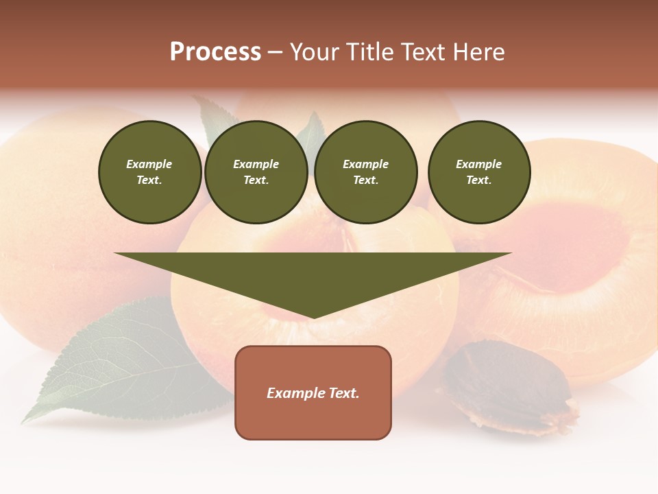 Vegetarian Apricot Healthy Eating PowerPoint Template
