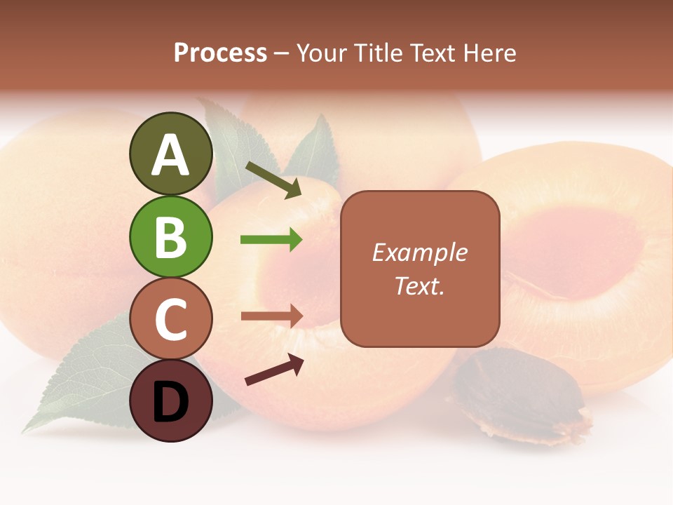 Vegetarian Apricot Healthy Eating PowerPoint Template