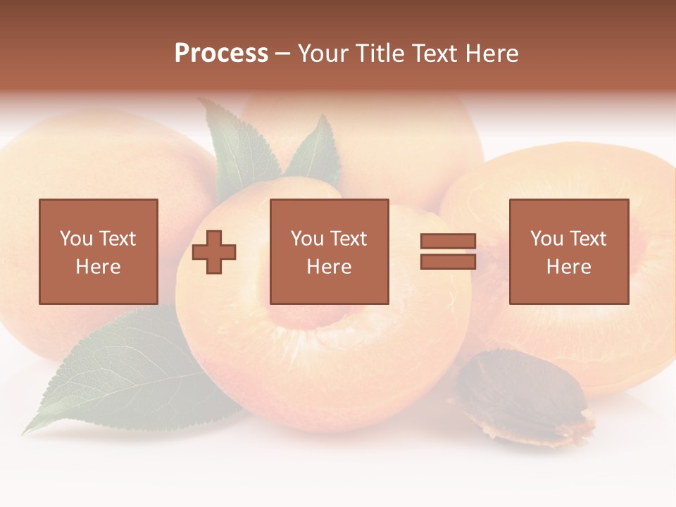 Vegetarian Apricot Healthy Eating PowerPoint Template