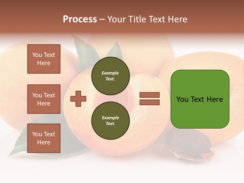 Vegetarian Apricot Healthy Eating PowerPoint Template