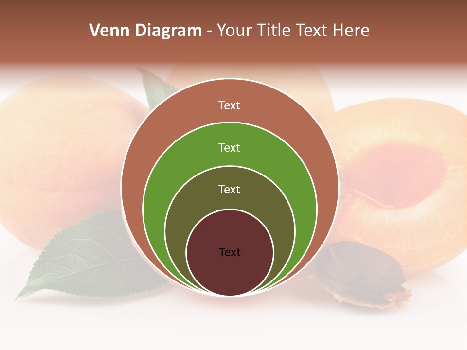 Vegetarian Apricot Healthy Eating PowerPoint Template