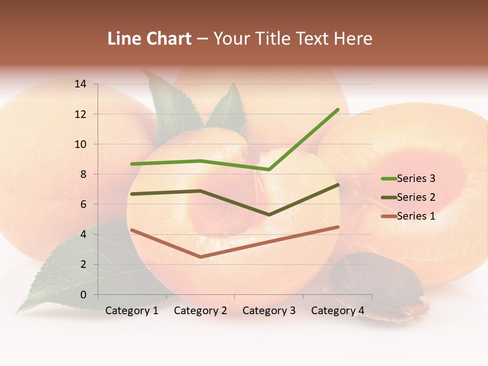 Vegetarian Apricot Healthy Eating PowerPoint Template