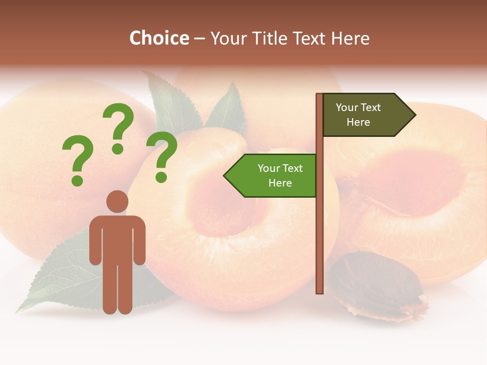 Vegetarian Apricot Healthy Eating PowerPoint Template