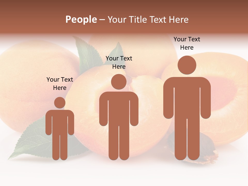 Vegetarian Apricot Healthy Eating PowerPoint Template