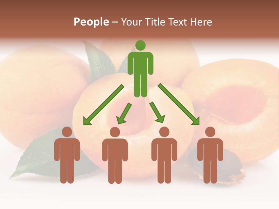 Vegetarian Apricot Healthy Eating PowerPoint Template