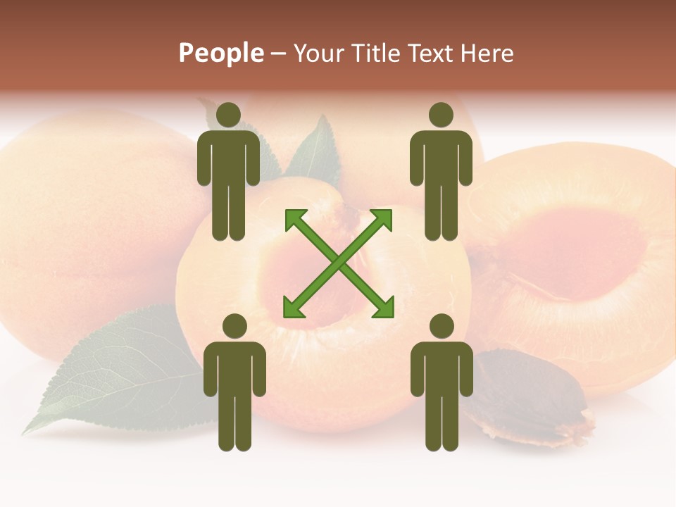 Vegetarian Apricot Healthy Eating PowerPoint Template