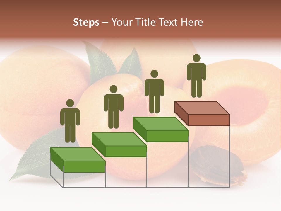Vegetarian Apricot Healthy Eating PowerPoint Template