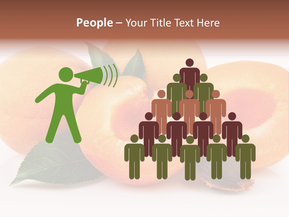 Vegetarian Apricot Healthy Eating PowerPoint Template