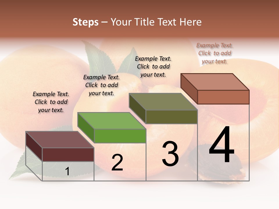 Vegetarian Apricot Healthy Eating PowerPoint Template