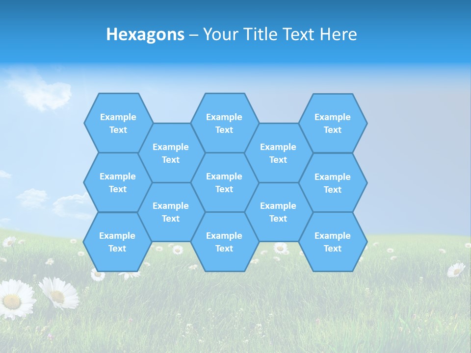 Grass White Grow PowerPoint Template