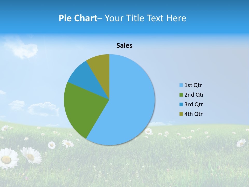 Grass White Grow PowerPoint Template