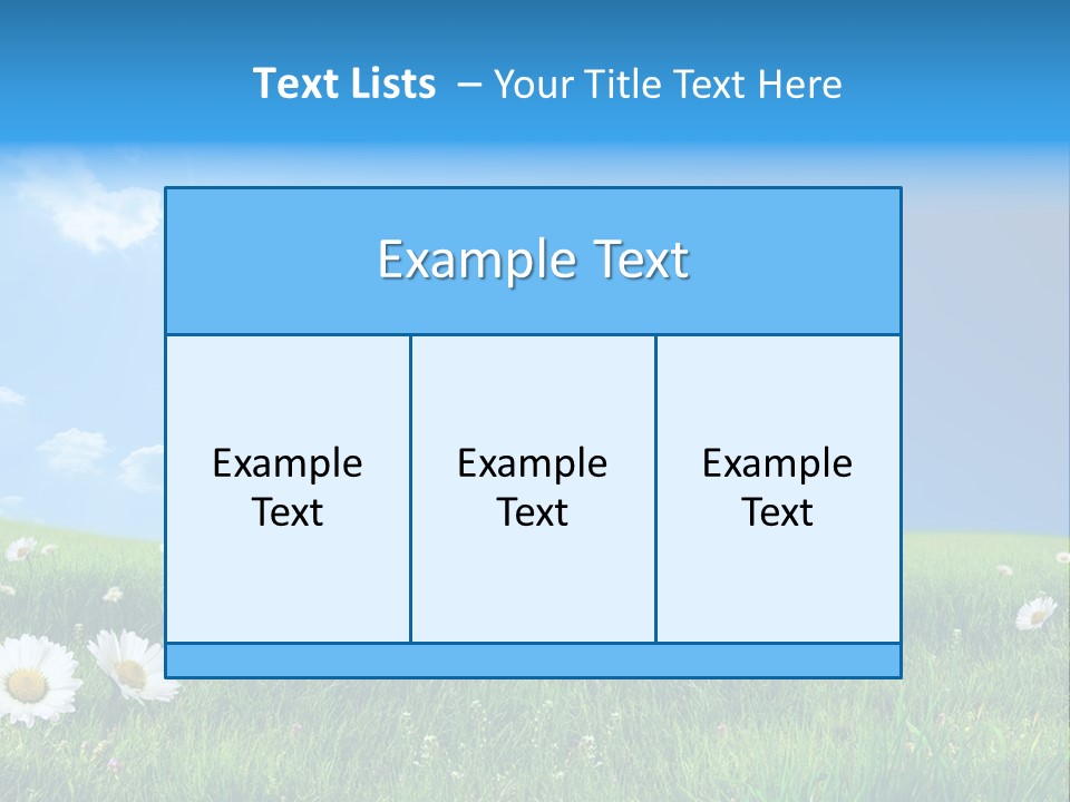 Grass White Grow PowerPoint Template