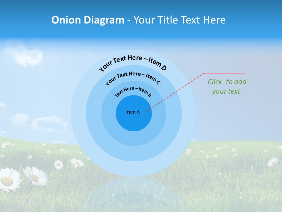 Grass White Grow PowerPoint Template