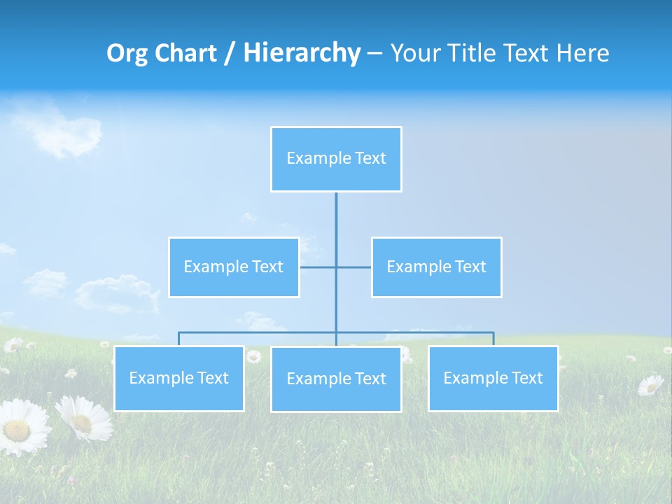 Grass White Grow PowerPoint Template