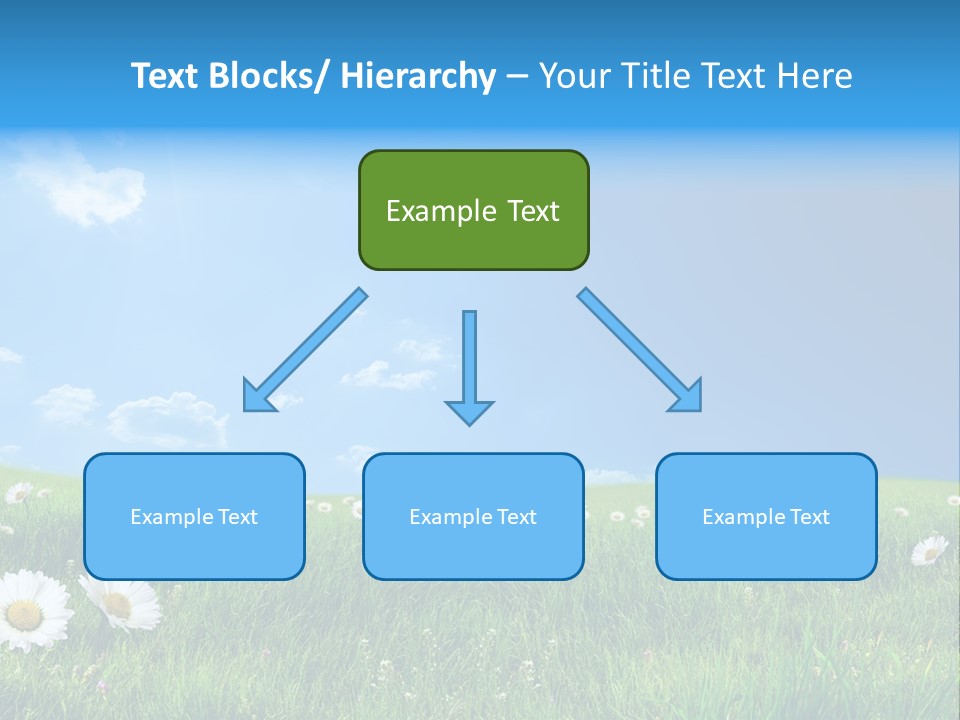 Grass White Grow PowerPoint Template