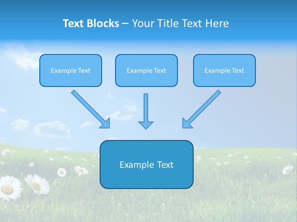 Grass White Grow PowerPoint Template