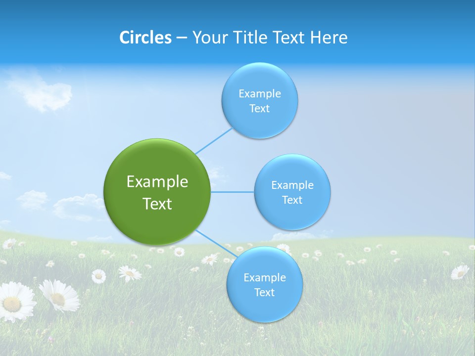 Grass White Grow PowerPoint Template