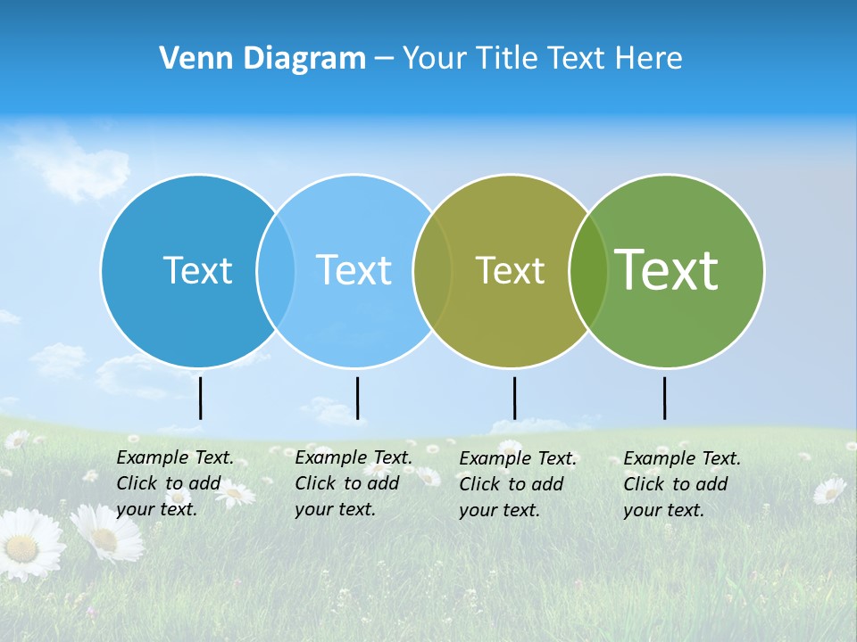 Grass White Grow PowerPoint Template