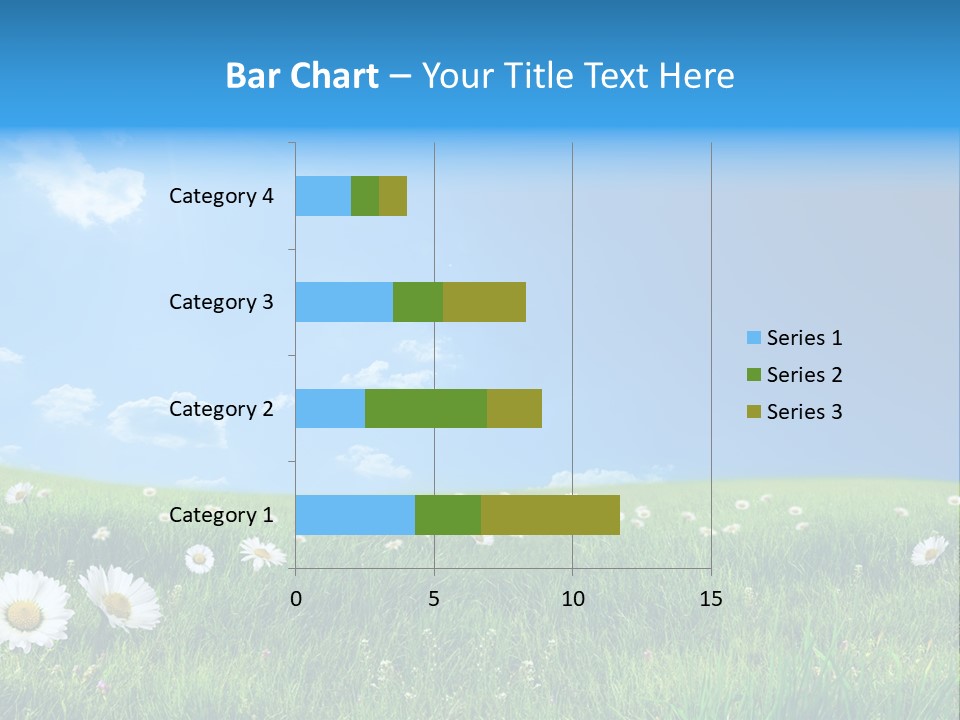 Grass White Grow PowerPoint Template