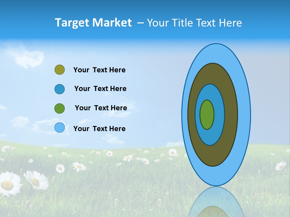 Grass White Grow PowerPoint Template