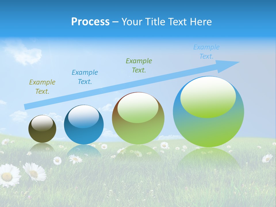 Grass White Grow PowerPoint Template