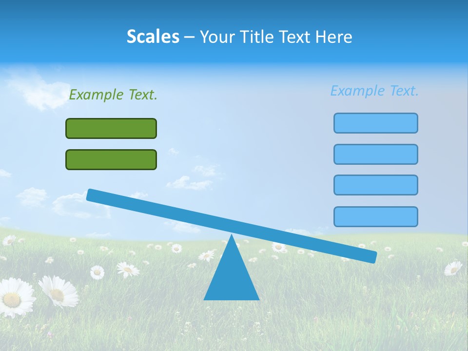 Grass White Grow PowerPoint Template