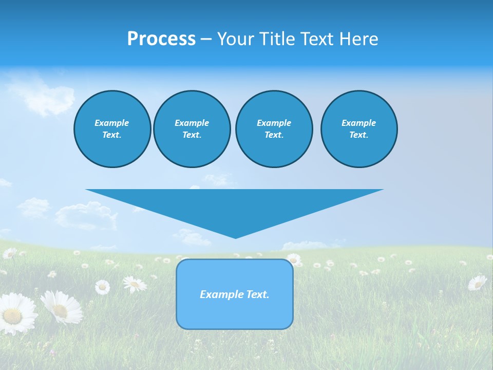Grass White Grow PowerPoint Template