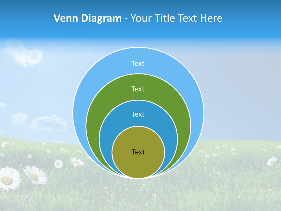Grass White Grow PowerPoint Template