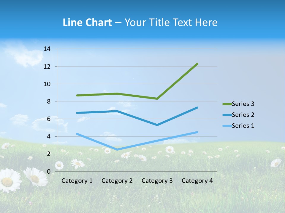 Grass White Grow PowerPoint Template