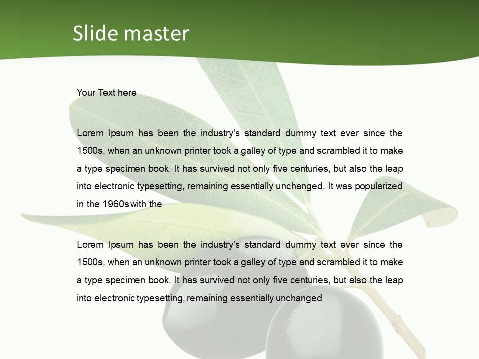 Food Ripe Mediterranean PowerPoint Template