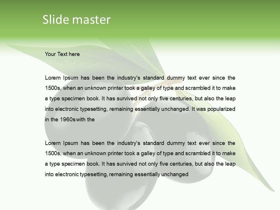 Seasoning Greece Ripe PowerPoint Template