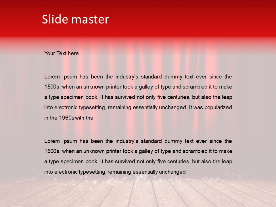 Movie Entrance Auditorium PowerPoint Template