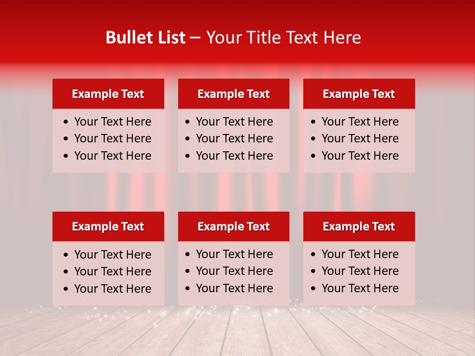 Movie Entrance Auditorium PowerPoint Template