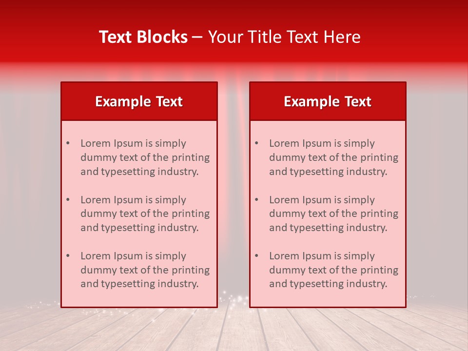 Movie Entrance Auditorium PowerPoint Template