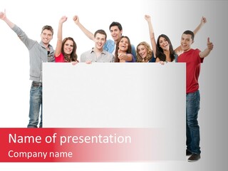 White Empty Friend PowerPoint Template