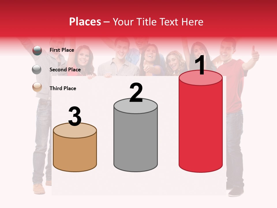 White Empty Friend PowerPoint Template