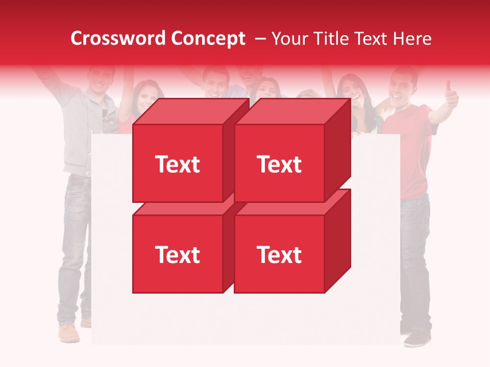 White Empty Friend PowerPoint Template