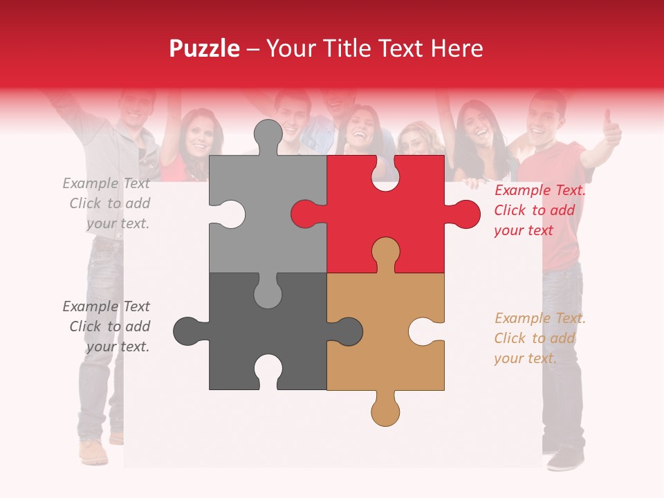 White Empty Friend PowerPoint Template