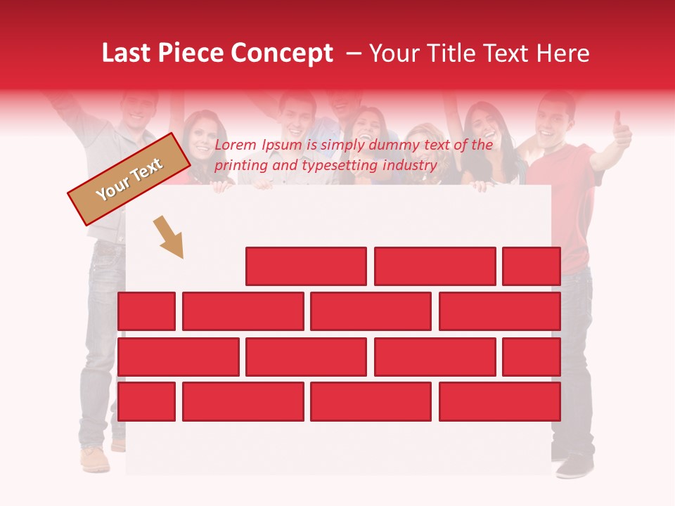 White Empty Friend PowerPoint Template