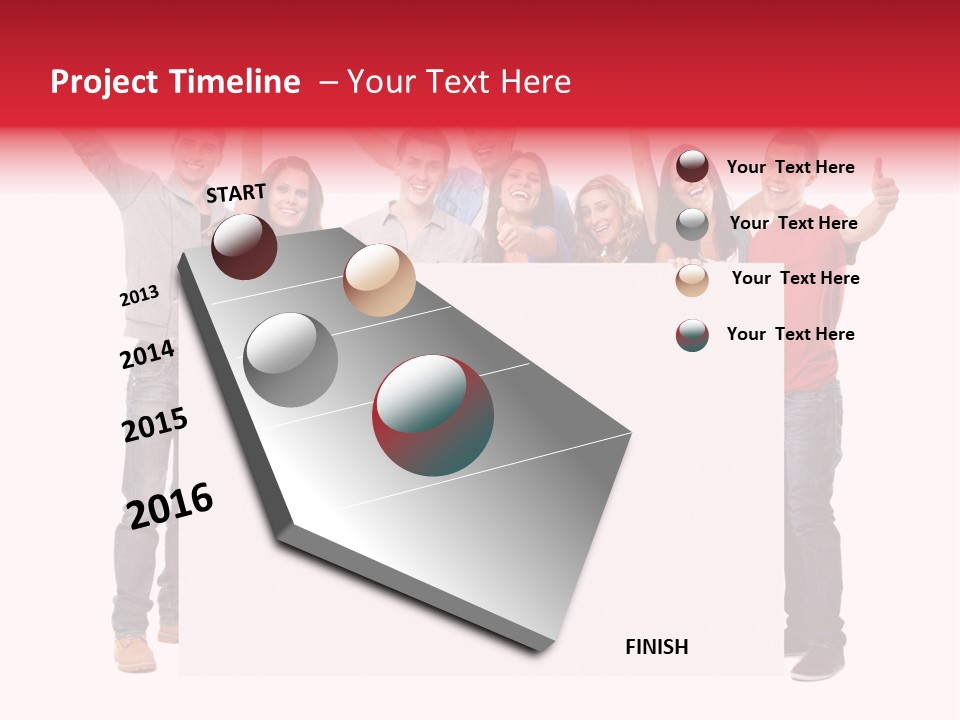 White Empty Friend PowerPoint Template