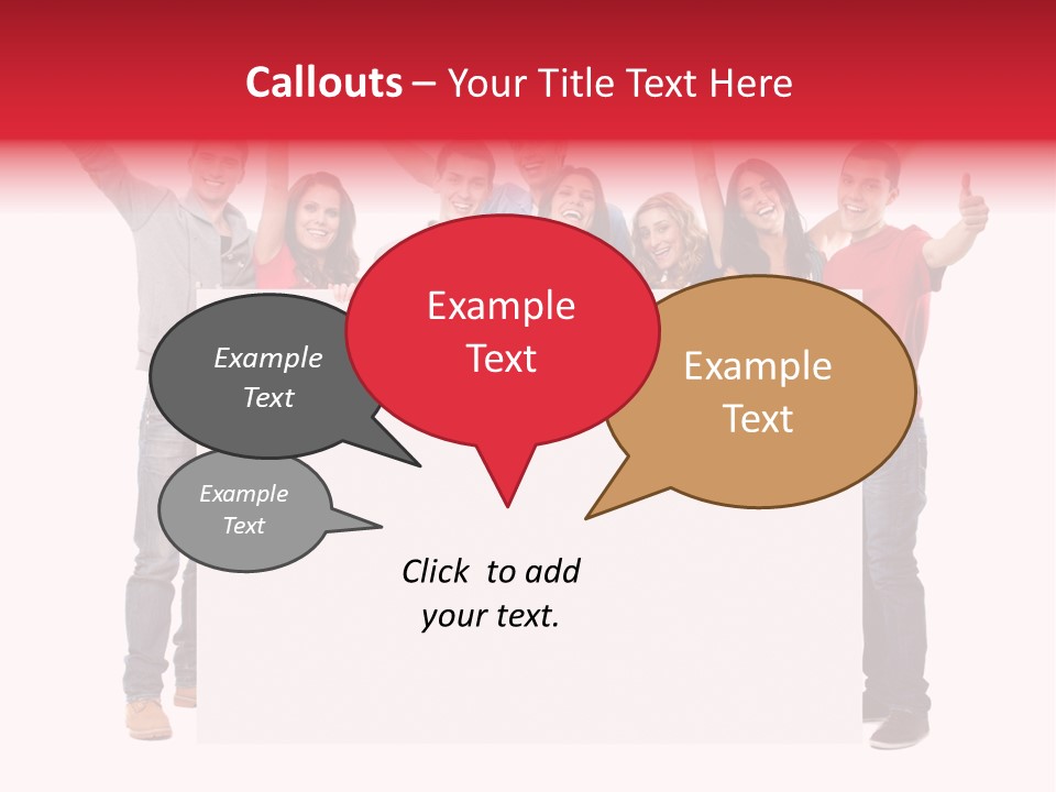 White Empty Friend PowerPoint Template