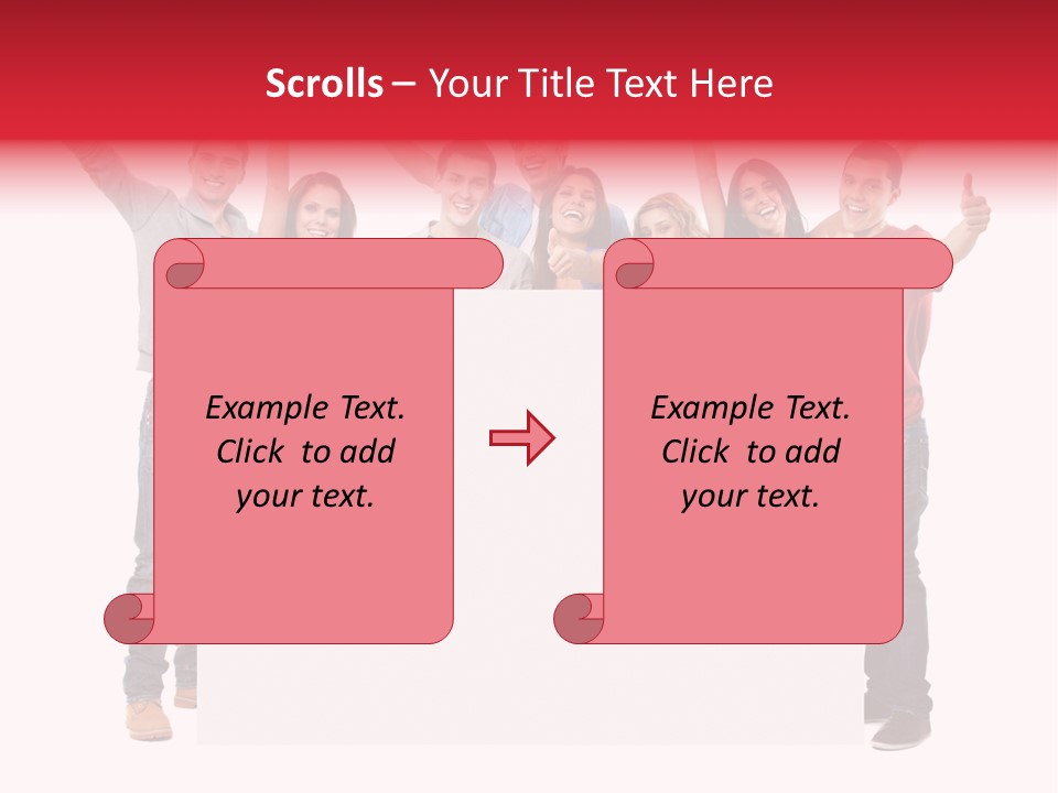 White Empty Friend PowerPoint Template