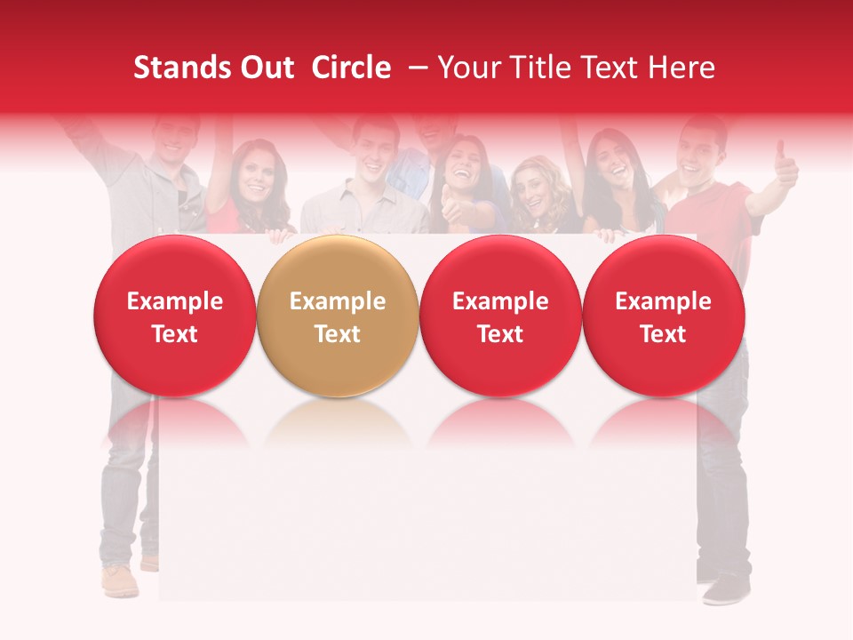 White Empty Friend PowerPoint Template