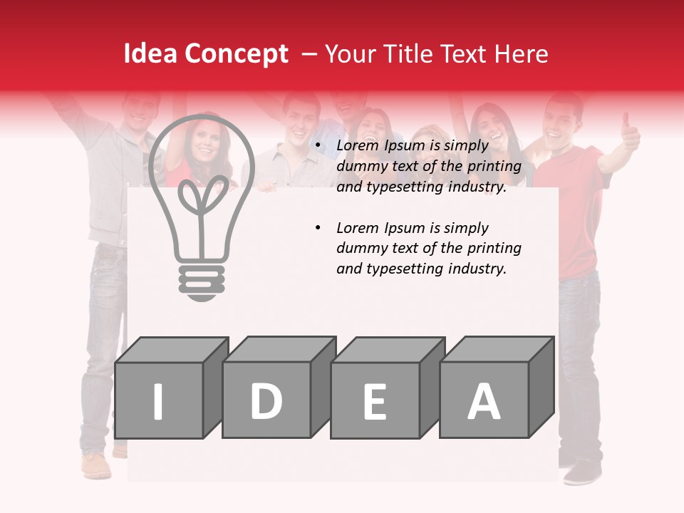 White Empty Friend PowerPoint Template