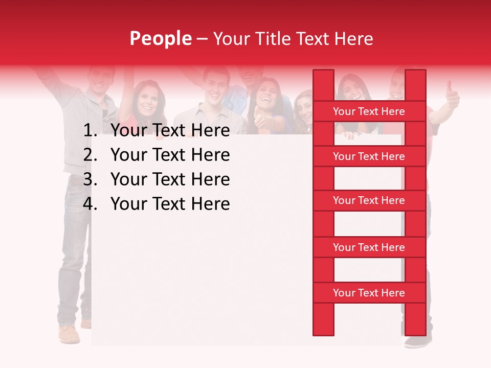 White Empty Friend PowerPoint Template