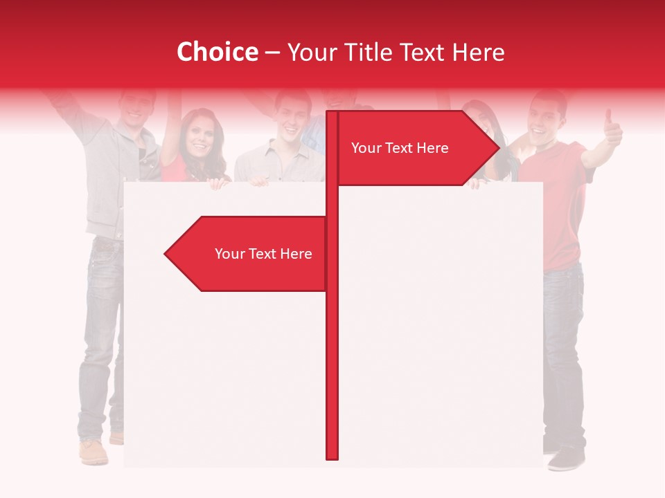 White Empty Friend PowerPoint Template