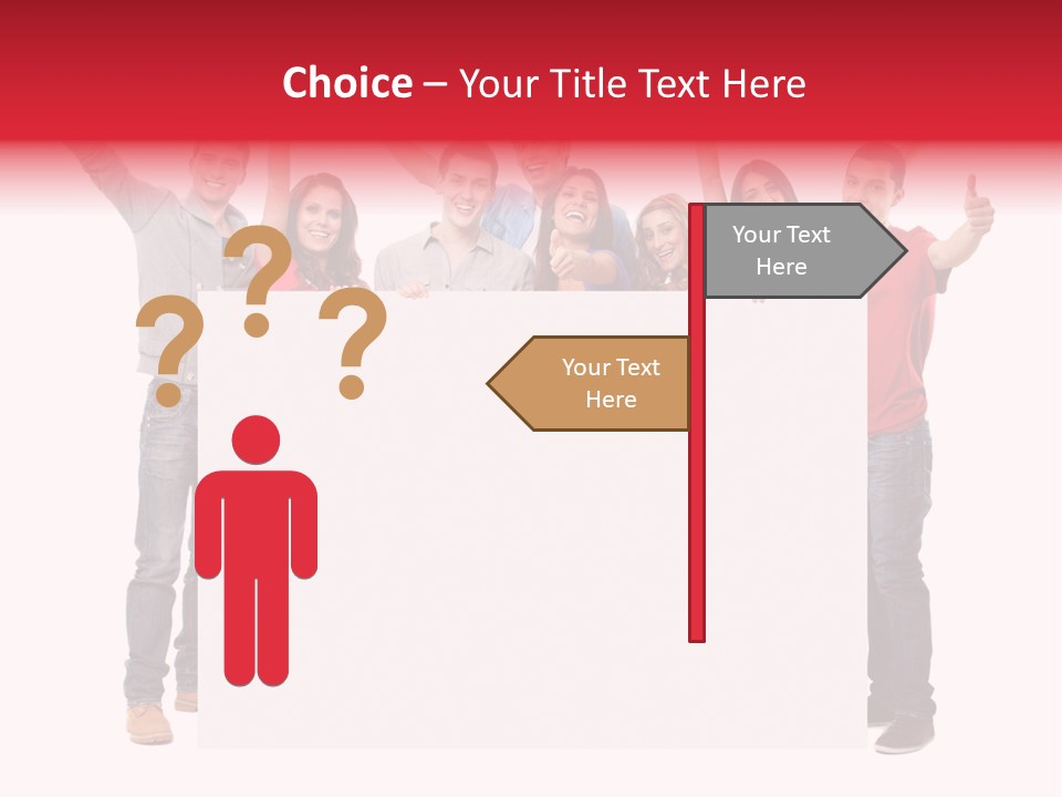 White Empty Friend PowerPoint Template